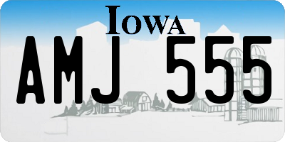 IA license plate AMJ555