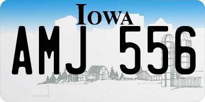 IA license plate AMJ556