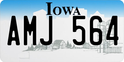IA license plate AMJ564