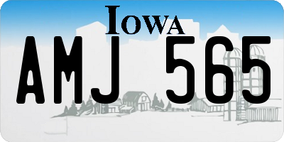 IA license plate AMJ565