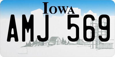 IA license plate AMJ569