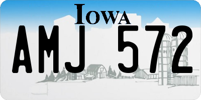 IA license plate AMJ572