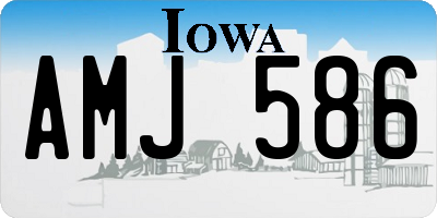 IA license plate AMJ586