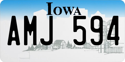 IA license plate AMJ594