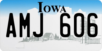 IA license plate AMJ606