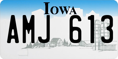 IA license plate AMJ613