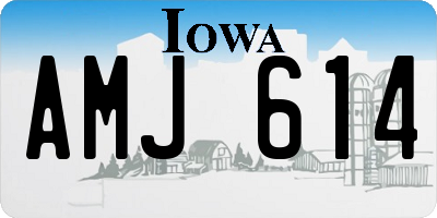 IA license plate AMJ614