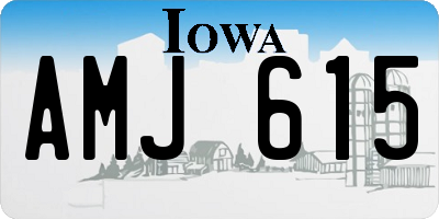 IA license plate AMJ615
