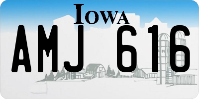 IA license plate AMJ616