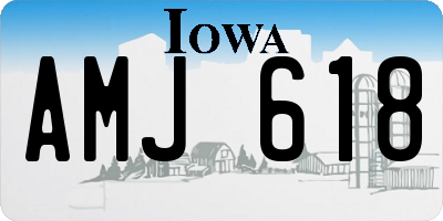 IA license plate AMJ618