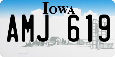IA license plate AMJ619