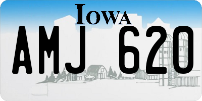 IA license plate AMJ620