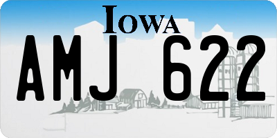 IA license plate AMJ622