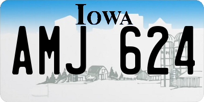 IA license plate AMJ624