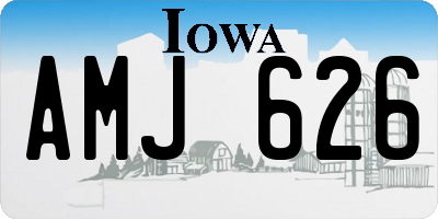 IA license plate AMJ626