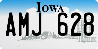 IA license plate AMJ628