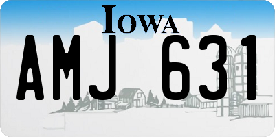 IA license plate AMJ631