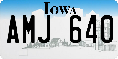 IA license plate AMJ640