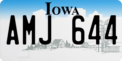 IA license plate AMJ644
