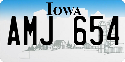 IA license plate AMJ654