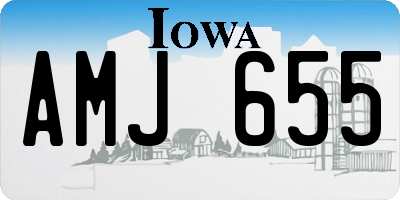 IA license plate AMJ655