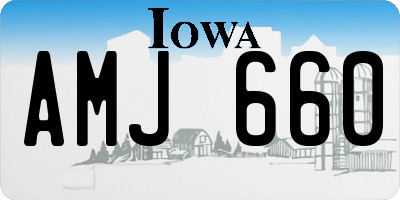 IA license plate AMJ660