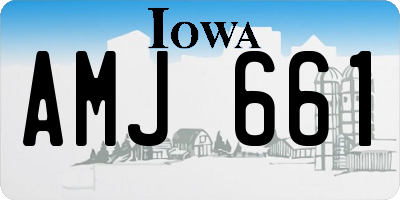 IA license plate AMJ661