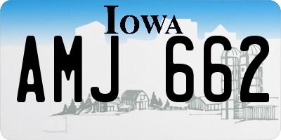 IA license plate AMJ662