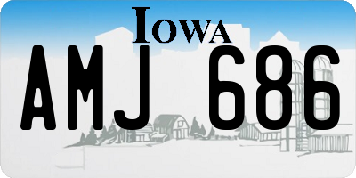 IA license plate AMJ686