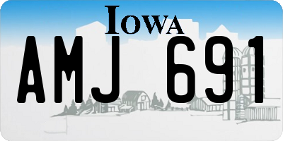 IA license plate AMJ691