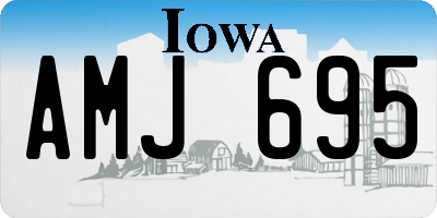 IA license plate AMJ695