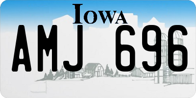 IA license plate AMJ696