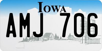 IA license plate AMJ706