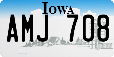 IA license plate AMJ708