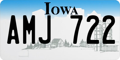 IA license plate AMJ722