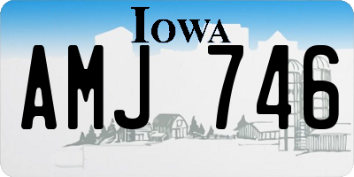 IA license plate AMJ746