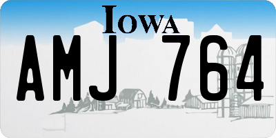IA license plate AMJ764