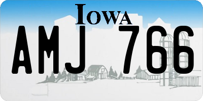 IA license plate AMJ766