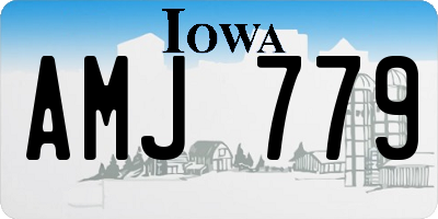IA license plate AMJ779