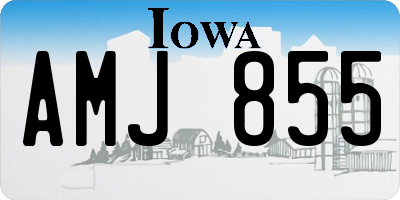 IA license plate AMJ855