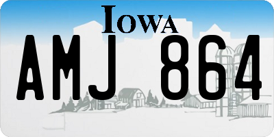 IA license plate AMJ864