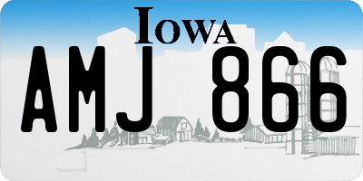 IA license plate AMJ866