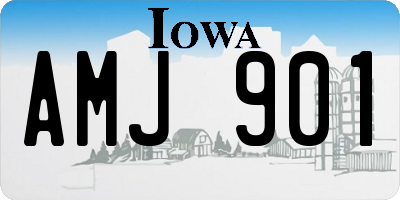 IA license plate AMJ901