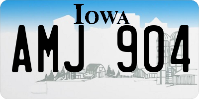 IA license plate AMJ904
