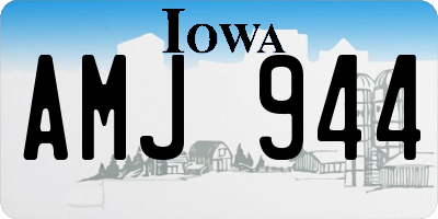 IA license plate AMJ944