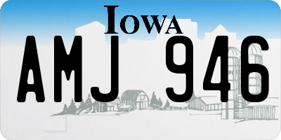 IA license plate AMJ946