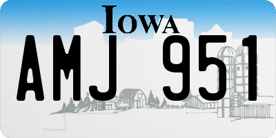 IA license plate AMJ951