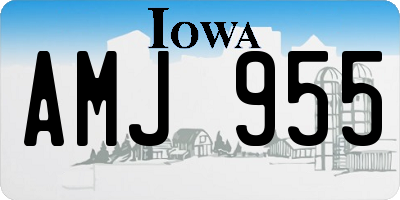 IA license plate AMJ955