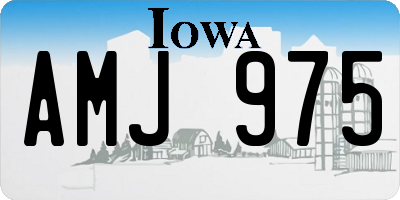 IA license plate AMJ975