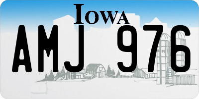 IA license plate AMJ976
